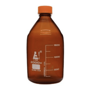 Graduated Reagent Bottle, Amber, 2000 ml
